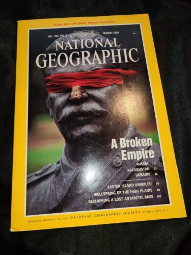 National Geographic Magazine - March 1993 A Broken Empire - $6.92