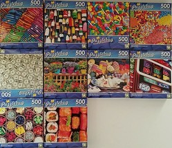 500 Pc Jigsaw Puzzles Dollar Bills &amp; Penny or Sushi 18.25”x11” 1 Puzzle/... - $2.99