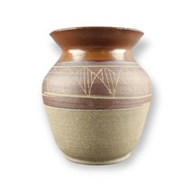 Hand Thrown Art Pottery Canister Jar Vase Gabane Pottery, Botswana Africa Tribal - £35.60 GBP