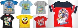 Nickelodeon Toddler Boys T-Shirts Bubble Guppies Paw Patrol Spongebob NWT - £7.70 GBP