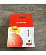 Canon CLI-8R Red Ink Cartridge 0626B002 CLI-8R Genuine New Sealed Box Wear - $9.87