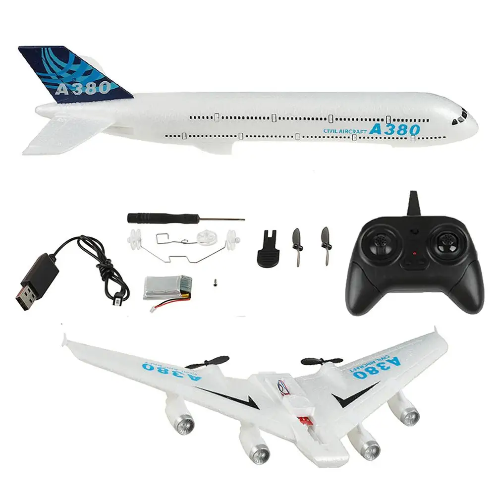 A380 Airbus RC Airplane 2.4GHz Fixed Wing Remote Control Glider EPP Foam RC - £34.42 GBP