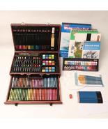 186 Piece Deluxe Art Set, Wooden Case,  - £42.35 GBP