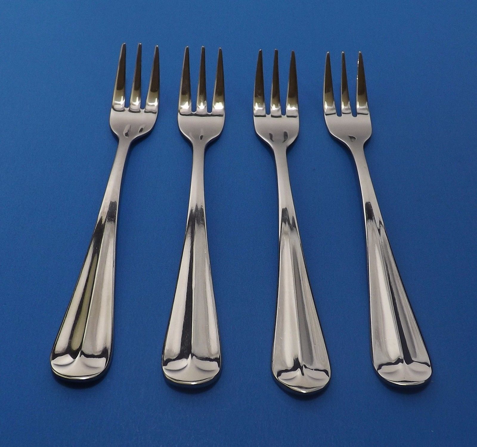 International Gran Royal Stainless 4 Cocktail/Seafood Forks  5 1/2" -2 available - $9.91