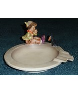Goebel Hummel Ashtray #34 SINGING LESSON Boy &amp; Crow West Germany Vintage... - $29.09