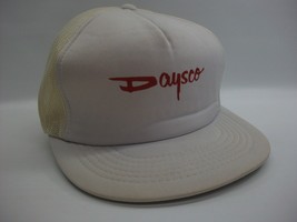 Daysco Hat Vintage Yellowed White Snapback Trucker Cap - £15.92 GBP