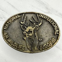 Vintage 4-H National Invitational Wildlife Judging Belt Buckle - £15.50 GBP