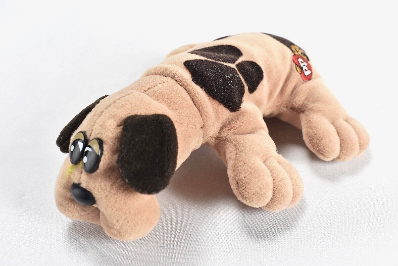 Primary image for Vtg 80s Tonka Pound Puppies Plush Spotted Dog Newborn Stuffed Animal Toy 1985