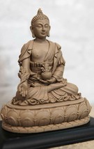 Feng Shui Zen Bohisattva Meditating Healing Medicine Buddha On Lotus Seat Statue - £24.77 GBP