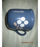 Treasure Craft Ceramic Mug Blue with Light Blue Flower - $13.72 CAD