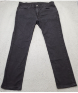 Levi&#39;s Jeans Mens 38x32 Black 511 Denim Pockets Red Tab Dark Wash Straig... - $601.48 MXN