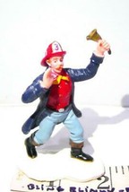 Bell Ringing Ringer Fireman Lemax Figurine 2005 City Hero Collection - £17.87 GBP