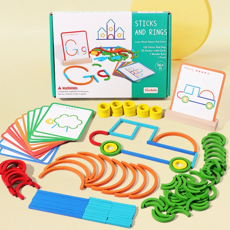 Tangram Montessori Teaching Method Interactive Creative Puzzle Toys Popular - £11.66 GBP
