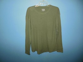 Ladies Time and Tru Olive Green Waffle Weave Top XLarge 16/18 - £7.82 GBP