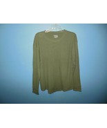 Ladies Time and Tru Olive Green Waffle Weave Top XLarge 16/18 - £7.86 GBP