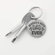 World&#39;s Best Dad Ever Personalized Keychain Screwdriver - £39.41 GBP