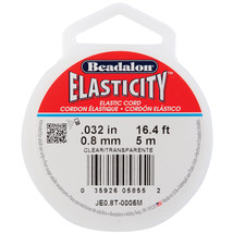 Elasticity .8mmX5m-Clear - $13.50