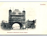 Entrance to Blackwell Tunnel Vignette London England UK UNP UDB Postcard... - $16.88