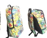 Pokemon Go Characters all over PVC Leather Full Size Backpack  - $24.99