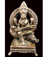 Goddess Saraswati In Pure Solid Copper - $94.05