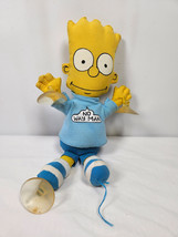 Vintage The Simpsons Bart &quot;No Way Man&quot; Hanger Shirt Missing One Suction Cup 1990 - £9.98 GBP