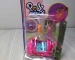 Polly pocket doll Pink mini car girl cat new set AA African American doll - £12.22 GBP