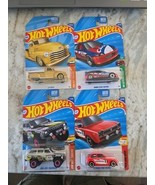 lot of 4 NOC Hot Wheels LA Troca 1988 Jeep Wagoneer 1979 Honda Civic Custom - $258.48 MXN