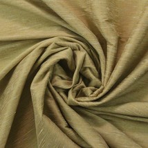 P Kaufmann Sitara Gold Dust Yellow Off White Faux Silk Woven Fabric By Yard 54&quot;W - £7.82 GBP
