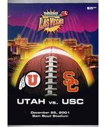 2001 Las Vegas Bowl Game Program Utah Utes USC Trojans - $99.69