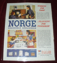 1944 Norge Appliance Vintage Print Ad WWII - £7.81 GBP