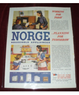 1944 Norge Appliance Vintage Print Ad WWII - $184.80 MXN