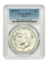 1973-S $1 PCGS MS68 (Silver) - $178.24