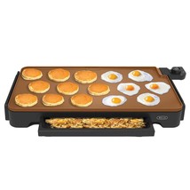 ELECTRIC GRIDDLE GRILL FLAT TABLE TOP PANCAKE 22 INCH LARGE PORTABLE IND... - £35.58 GBP