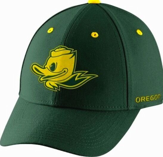 Nike Oregon Ducks Mascot UO Green Dri-FIT Swoosh Flex Hat 3975