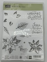 Stampin Up a Reason For Season The  Rubber Cling Stamp Set Christmas Clear - £8.20 GBP
