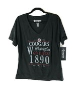 NCAA Washington Cougars 1890 Womens T Shirt V Neck Short Sleeve Black Si... - £7.61 GBP