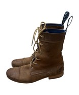  John Fluevog Radio BBC Lace-up Leather Boots Womens Size 11.5 - $135.33 CAD
