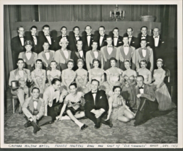 Chicago ~ Conrad Hilton Hotel-Frankie Maîtres Orchestra-Ice Charades ~1953 Photo - £32.75 GBP