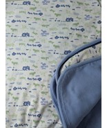 Vintage Baby Gap Tractors Baby Blanket farm horse Blue Cotton Receiving ... - $663.24 MXN
