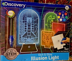 Discovery Color Changing Etch &amp; Glow Illusion Light Motorized Engraver P... - $17.70