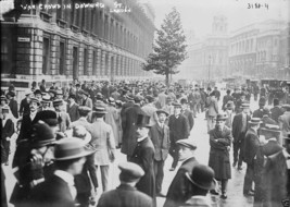 War Crowd Downing Whitehall Street London England 8x10 World War I WW1 P... - £6.96 GBP