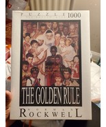 The Golden Rule Norman Rockwell 1000 pc Fink Puzzle w/Fix Puzzle Glue, B... - $46.74