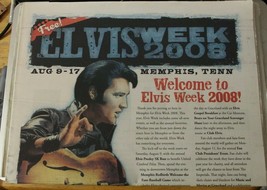 Elvis Week 2008 Event Guide Elvis Presley Magazine Newspaper  - £3.93 GBP