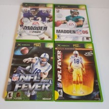 Original Xbox Games Lot NOT TESTED Madden 2005 06 NFL Fever 2002 2004 Football - £7.41 GBP