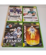 Original Xbox Games Lot NOT TESTED Madden 2005 06 NFL Fever 2002 2004 Fo... - £7.45 GBP
