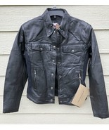 New Harley Davidson Womens Motor Cycle Genuine Leather Jacket - Small - $447.58 CAD