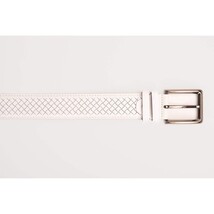 The Layla White Woven Leather Belt image 4