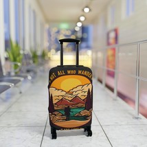 Wanderlust Luggage Cover: Protect Your Luggage in Style with &quot;Not All Wh... - £22.85 GBP+