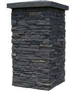 NextStone Slatestone 16" x 16" x 30" Faux Polyurethane Stone Column Wrap - Midni - $153.92