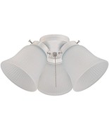 Westinghouse Lighting 77847 3LGT WHT Fros 3 Frosted Ribbed Glass Ceiling... - $934.12 MXN